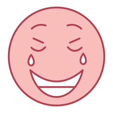 yüz ifadesi simge vektör illüstrasyon tasarımı