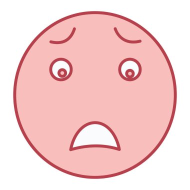 Ağlayan yüz simgesi ikon vektör illüstrasyon tasarımı