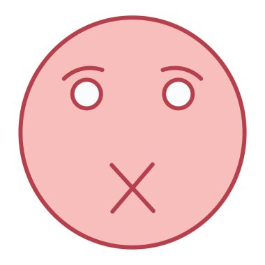 Üzgün yüz simgesi simgesi. beyaz arkaplanda izole edilmiş web tasarımı için emoji vektör simgelerinin çizgi filmi