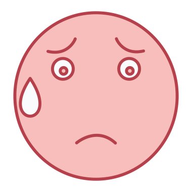 yüz ifadesi simge vektör illüstrasyon tasarımı