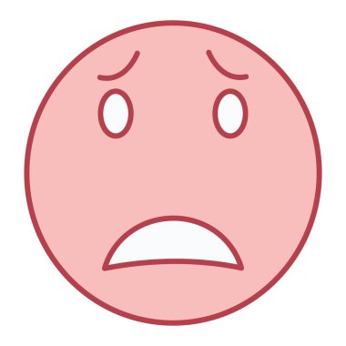 Ağlayan yüz simgesi ikon vektör illüstrasyon tasarımı