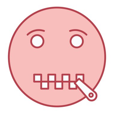 üzgün yüz simgesi ikon vektör illüstrasyon tasarımı