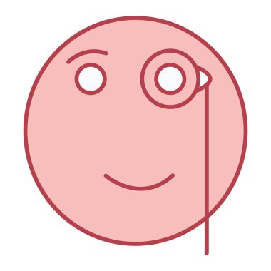 Şirin yüzün vektör illüstrasyonu