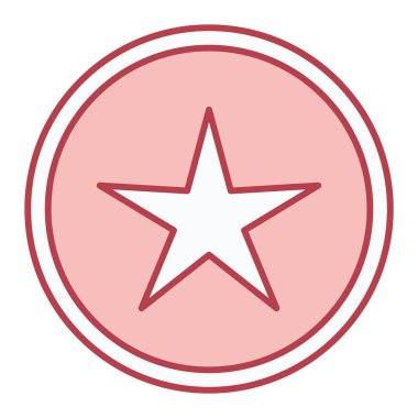 Moda biçimi izole edilmiş arkaplan yıldız simgesi