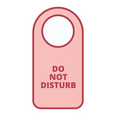 Otel etiketi ikonu. vektör illüstrasyonu