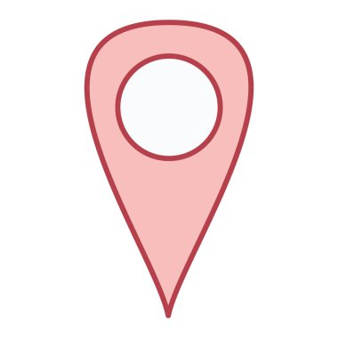 konum pin simgesi vektör illüstrasyonu