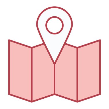 Harita iğne simgesi. vektör illüstrasyonu