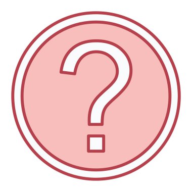 soru işareti simgesi, vektör illüstrasyonu