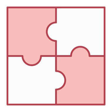 yapboz parçası vektör illüstrasyon tasarımı