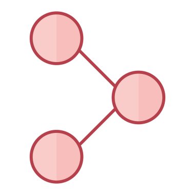 Paylaş. Web simgesi basit illüstrasyon