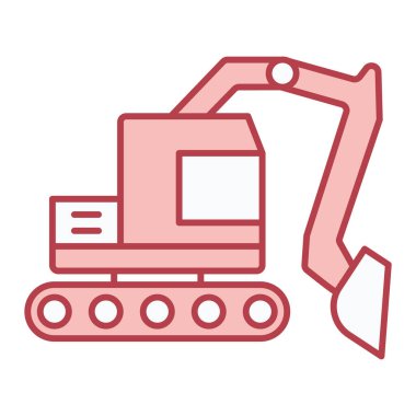 Kazı simgesi vektör illüstrasyonu