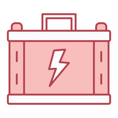 pil simgesi. Web için araba vektör simgelerinin özet çizimi