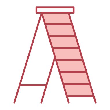 Merdiven. Web simgesi basit illüstrasyon