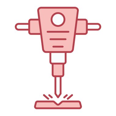 matkap simgesi. Beyaz arkaplanda izole edilmiş web tasarımı için ana hatlı tornavida vektör resimleme sembolü