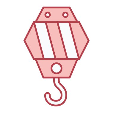 Vinç kancası ikonu. vektör illüstrasyonu