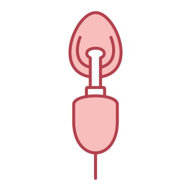 Bir kanca simgesinin vektör illüstrasyonu