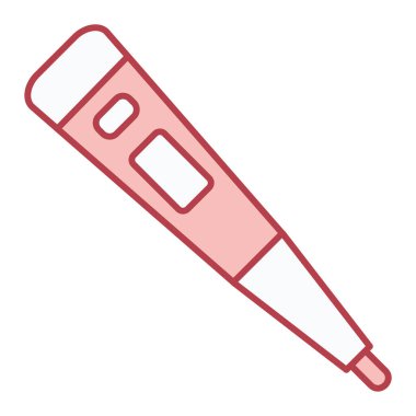 Test tüpünün izole edilmiş tek bir simgesinin vektör çizimi