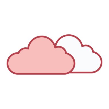 Bulut hesaplama simgesi vektör illüstrasyonu