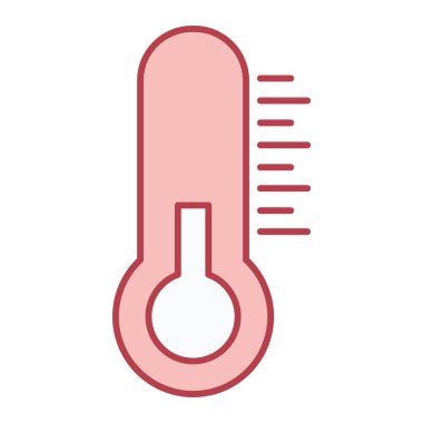 termometre simgesi vektör illüstrasyonu