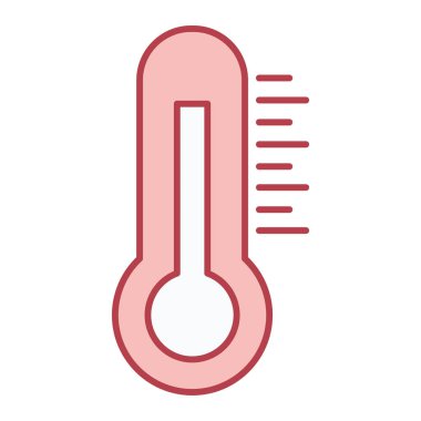 termometre simgesi vektör illüstrasyonu