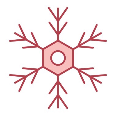 kar Tanesi simgesi vektör çizimi