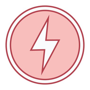 Güç enerji simgesi, vektör çizim