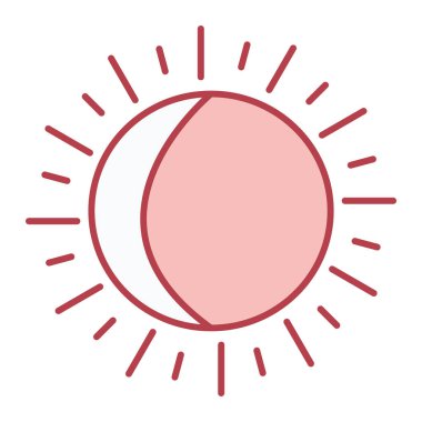 Güneş Simgesi Vektör illüstrasyonu