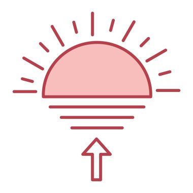 Güneş Simgesi Vektör illüstrasyonu