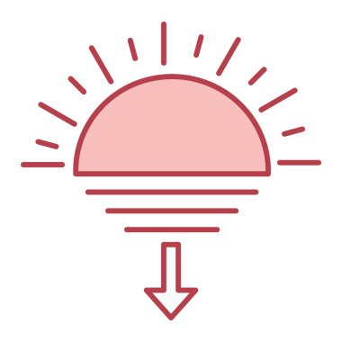 Güneş Simgesi Vektör illüstrasyonu