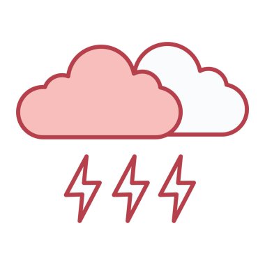 bulut hava ikonu vektör çizimi tasarımı