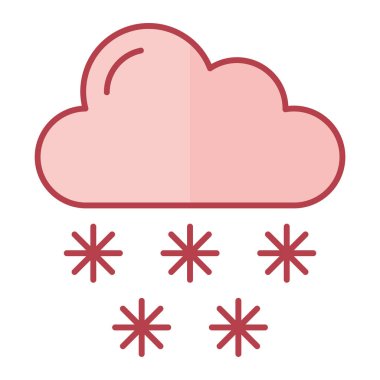 Bulut. Web simgesi basit illüstrasyon