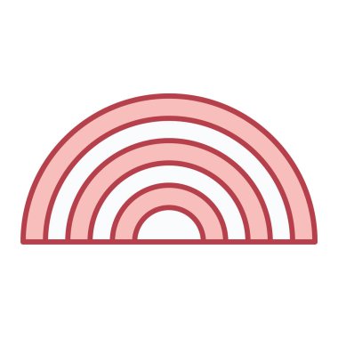 Gökkuşağı simgesinin vektör çizimi