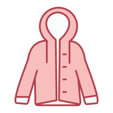 Sıcak giysi simgesi vektör illüstrasyonu