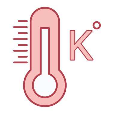 termometre web simgesi basit illüstrasyon