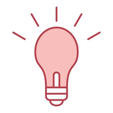 ampul simgesi vektör illüstrasyonu