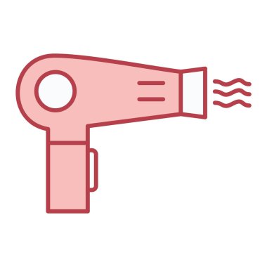 saç kurutma simgesi vektör çizimi