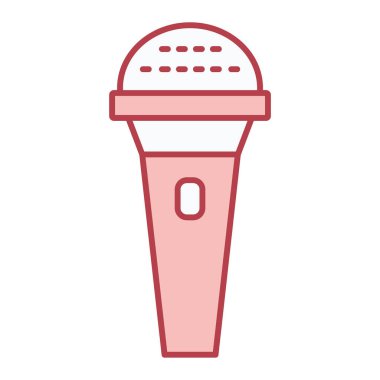 mikrofon simgesi. vektör illüstrasyonu