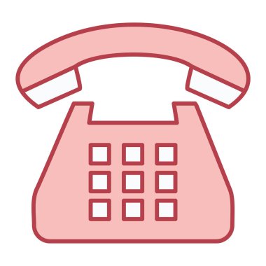 telefon simgesi vektör illüstrasyonu