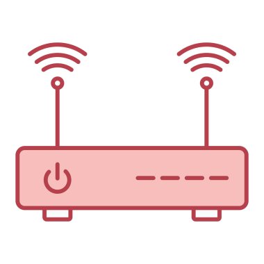 router simgesi vektör illüstrasyonu