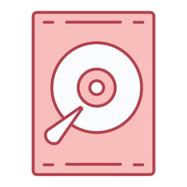 Tek izole müzik simgesinin vektör illüstrasyonu