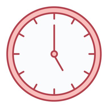 Saat simgesi vektör illüstrasyonu