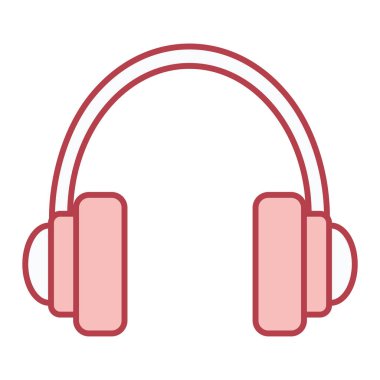 kulaklık simgesi vektör illüstrasyonu