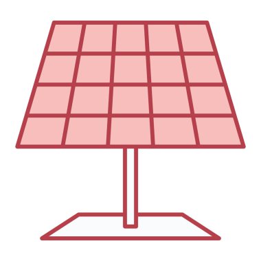 Güneş paneli ikon vektör illüstrasyonu