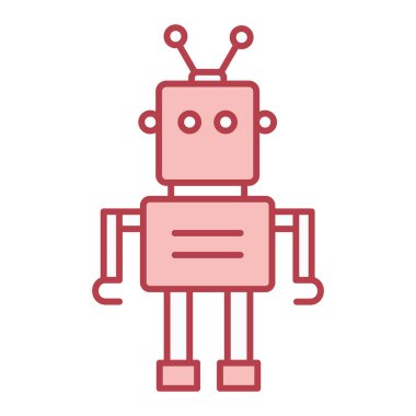 robot ikon vektör illüstrasyonu