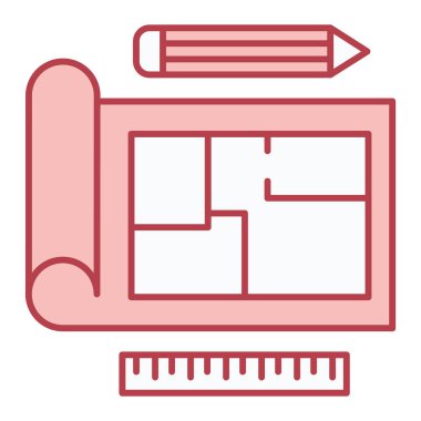 İnşaat ve inşaat ikonu. vektör illüstrasyonu