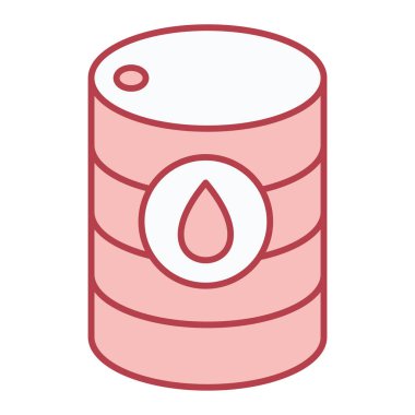 Petrol varili ikonu. Web için gaz enerji vektör simgelerinin basit bir gösterimi