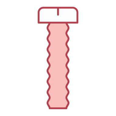 Tirbüşon simgesinin vektör çizimi