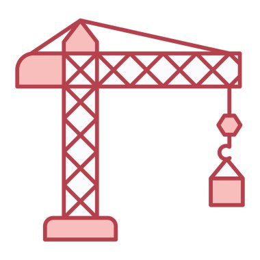 Vinç simgesi. vektör illüstrasyonu