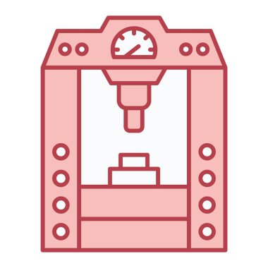 Robotik kol makinesi simgesi. Beyaz arkaplanda izole edilmiş web tasarımı için robot el vektör çizimi sembolü