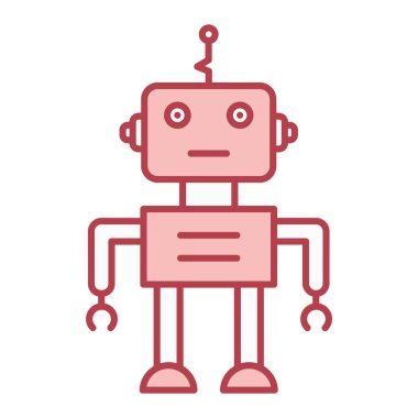 robot ikon vektör illüstrasyonu